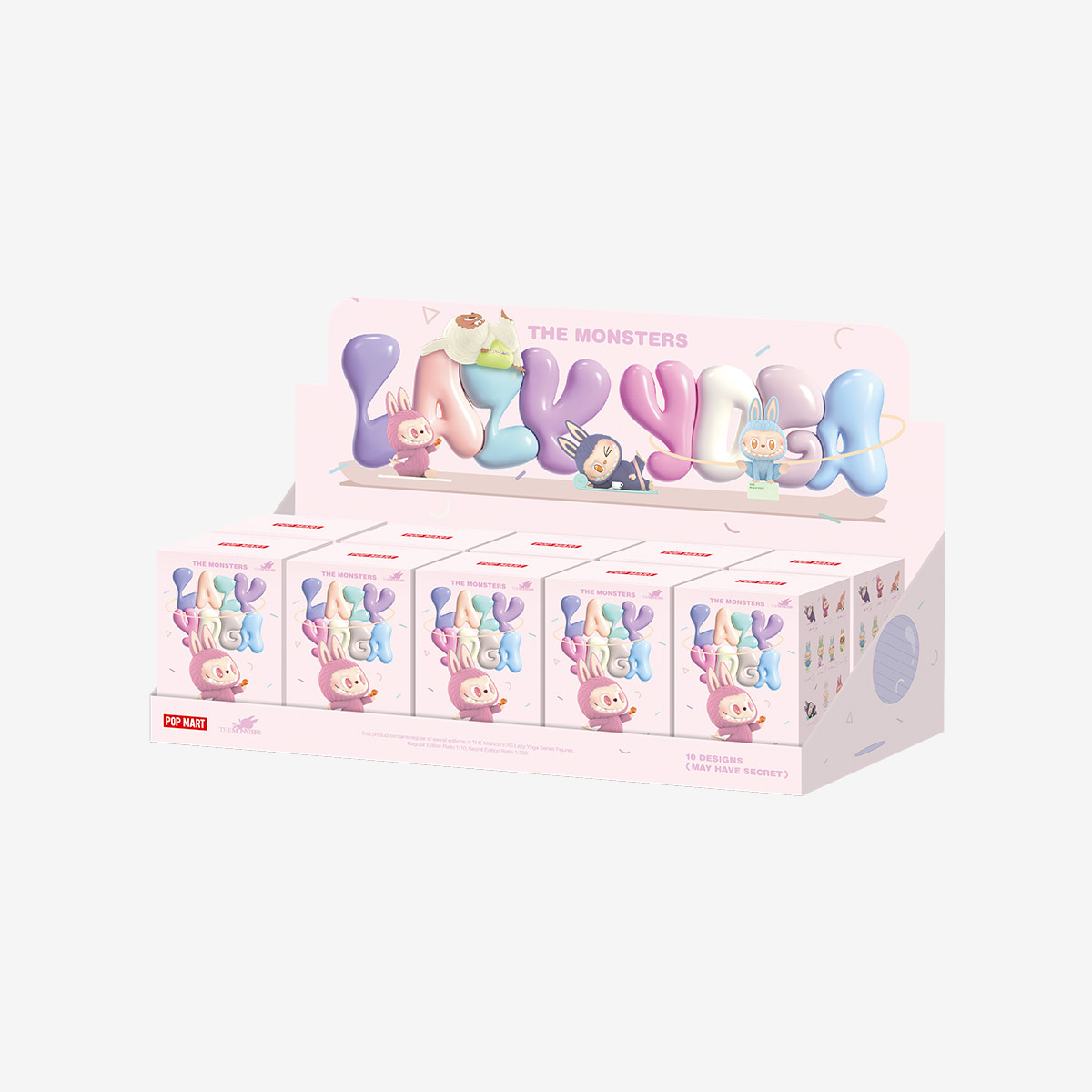 THE MONSTERS Labubu Lazy Yoga Series Figures