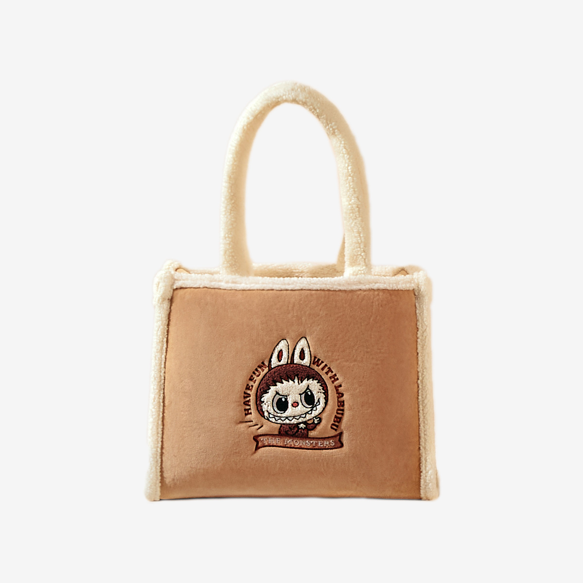 LABUBU Classic Bag Series- Plush Tote Bag (Brown)
