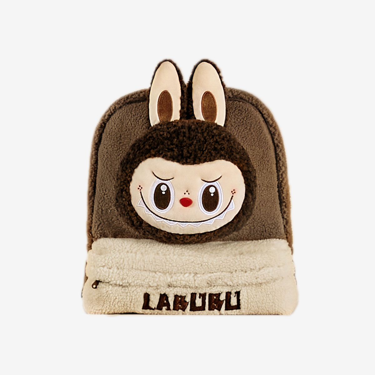 LABUBU Classic Bag Series – Berber Fleece Backpack (Brown)-bag-series-labubu-berber-fleece-backpack-brown-accessories-pop-mart-us-1_____1200x1200
