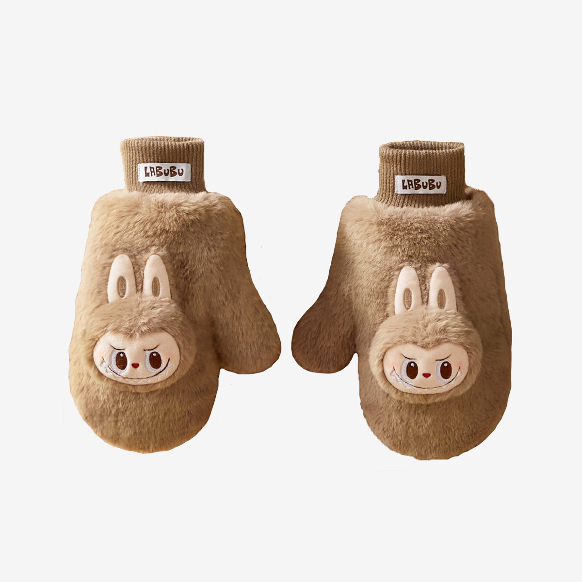 LABUBU Warm Fluffy Holiday Series- Plush Gloves